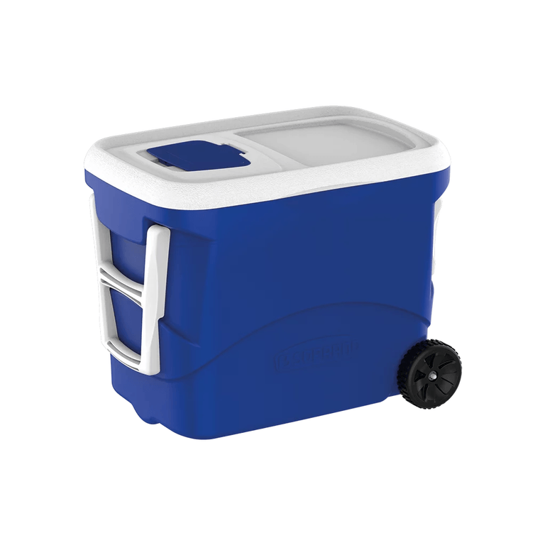 Cooler Temico Tropical Plus Com Rodas Azul 50 Litros - Soprano Cooler Temico Tropical Plus Com Rodas Azul 50 Litros - Soprano